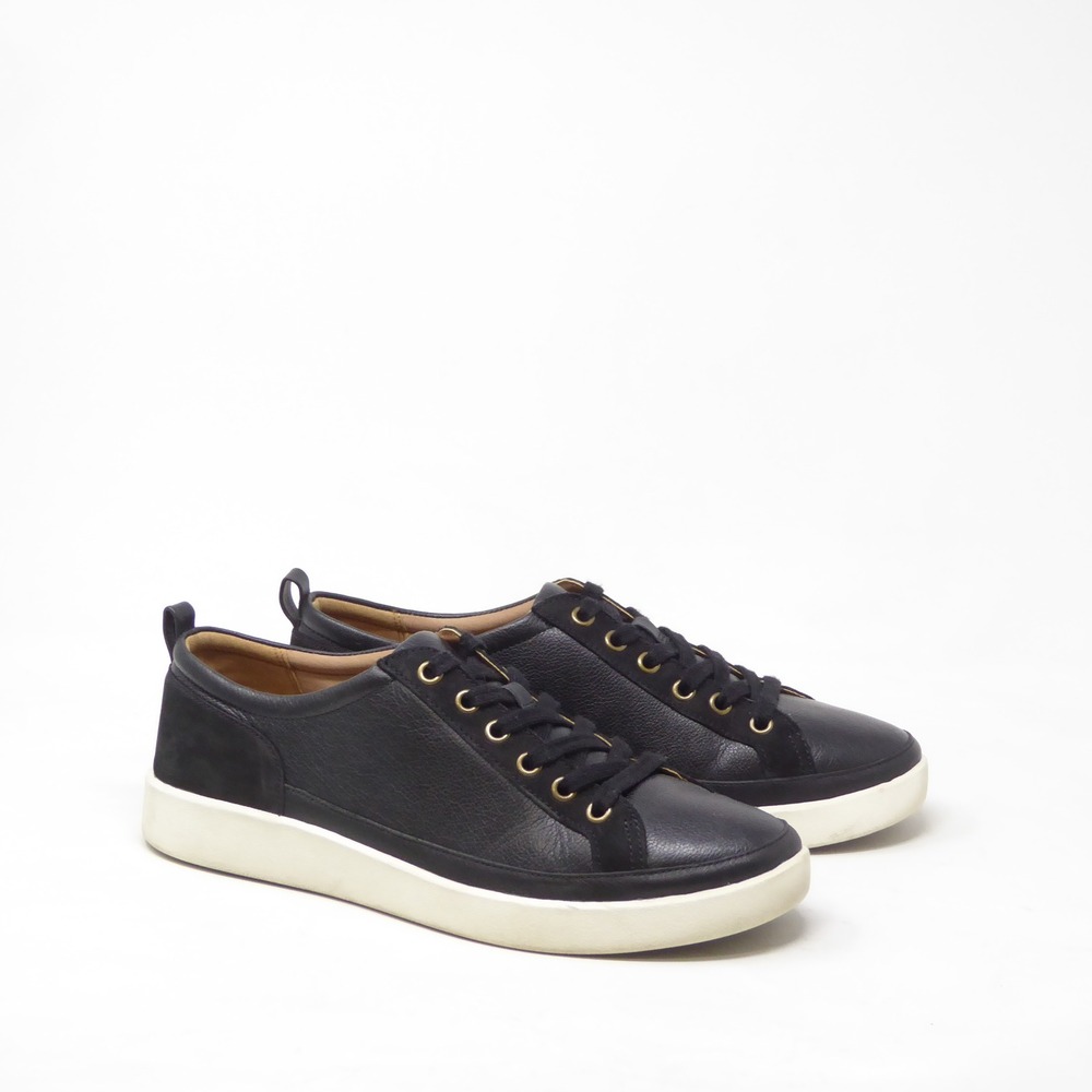 Vionic Women Sneaker Black Leather Winny Lace Up 9